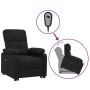 Sillón elevable tela negro de vidaXL, Sillones - Ref: Foro24-3120360, Precio: 277,99 €, Descuento: %