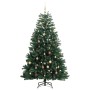 Artificial Christmas tree with hinges 300 LED and balls 180 cm by vidaXL, Christmas trees - Ref: Foro24-3210377, Price: 145,5...