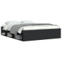 Estructura de cama negra 140x190 cm de vidaXL, Camas y somieres - Ref: Foro24-3203902, Precio: 180,13 €, Descuento: %