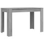 Mesa de comedor madera de ingeniería Sonoma gris 120x60x76 cm de vidaXL, Mesas de cocina y de comedor - Ref: Foro24-838190, P...