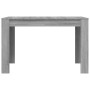 Mesa de comedor madera de ingeniería Sonoma gris 120x60x76 cm de vidaXL, Mesas de cocina y de comedor - Ref: Foro24-838190, P...