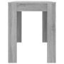 Mesa de comedor madera de ingeniería Sonoma gris 120x60x76 cm de vidaXL, Mesas de cocina y de comedor - Ref: Foro24-838190, P...