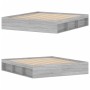 Estructura de cama gris Sonoma 180x200 cm de vidaXL, Camas y somieres - Ref: Foro24-3203885, Precio: 212,68 €, Descuento: %