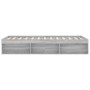 Sonoma gray bed frame 180x200 cm by vidaXL, Beds and slatted bases - Ref: Foro24-3203885, Price: 212,68 €, Discount: %