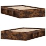 Smoked oak bed frame 120x190 cm by vidaXL, Beds and slatted bases - Ref: Foro24-3203898, Price: 155,78 €, Discount: %