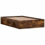 Smoked oak bed frame 120x190 cm by vidaXL, Beds and slatted bases - Ref: Foro24-3203898, Price: 155,78 €, Discount: %