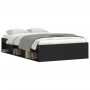 Estructura de cama negra 120x200 cm de vidaXL, Camas y somieres - Ref: Foro24-3203853, Precio: 185,78 €, Descuento: %