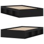 Estructura de cama negra 120x200 cm de vidaXL, Camas y somieres - Ref: Foro24-3203853, Precio: 185,78 €, Descuento: %