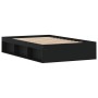 Black bed frame 120x200 cm by vidaXL, Beds and slatted bases - Ref: Foro24-3203853, Price: 185,78 €, Discount: %