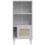 SENJA shelving unit rattan look white pine wood 60x35x130 cm by vidaXL, Bookcases and shelves - Ref: Foro24-358059, Price: 85...