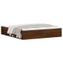 Oak brown bed frame 180x200 cm by vidaXL, Beds and slatted bases - Ref: Foro24-3203886, Price: 188,99 €, Discount: %