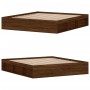 Oak brown bed frame 180x200 cm by vidaXL, Beds and slatted bases - Ref: Foro24-3203886, Price: 188,99 €, Discount: %