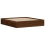 Oak brown bed frame 180x200 cm by vidaXL, Beds and slatted bases - Ref: Foro24-3203886, Price: 188,99 €, Discount: %