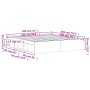 Eichenbraunes Bettgestell 180x200 cm von vidaXL, Betten und Lattenroste - Ref: Foro24-3203886, Preis: 210,33 €, Rabatt: %