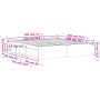 Estructura de cama roble ahumado 180x200 cm de vidaXL, Camas y somieres - Ref: Foro24-3203884, Precio: 204,15 €, Descuento: %