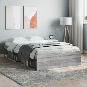 Sonoma gray bed frame 120x190 cm by vidaXL, Beds and slatted bases - Ref: Foro24-3203899, Price: 165,99 €, Discount: %