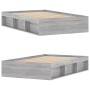 Sonoma gray bed frame 120x190 cm by vidaXL, Beds and slatted bases - Ref: Foro24-3203899, Price: 164,85 €, Discount: %