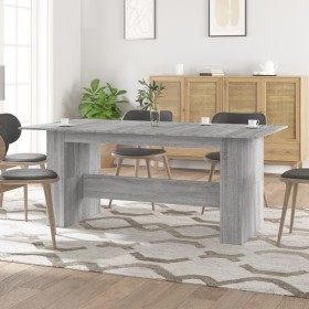 Gray Sonoma engineered wood dining table 180x90x76 cm by vidaXL, Kitchen and dining tables - Ref: Foro24-838193, Price: 144,6...