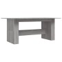 Gray Sonoma engineered wood dining table 180x90x76 cm by vidaXL, Kitchen and dining tables - Ref: Foro24-838193, Price: 161,1...