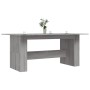 Mesa de comedor madera de ingeniería Sonoma gris 180x90x76 cm de vidaXL, Mesas de cocina y de comedor - Ref: Foro24-838193, P...