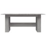 Mesa de comedor madera de ingeniería Sonoma gris 180x90x76 cm de vidaXL, Mesas de cocina y de comedor - Ref: Foro24-838193, P...