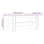 Mesa de comedor madera de ingeniería Sonoma gris 180x90x76 cm de vidaXL, Mesas de cocina y de comedor - Ref: Foro24-838193, P...