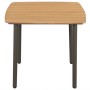 Solid acacia wood and steel garden table 80x80x72 cm by vidaXL, Garden tables - Ref: Foro24-44233, Price: 120,40 €, Discount: %