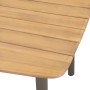 Mesa de jardín madera maciza de acacia y acero 80x80x72 cm de vidaXL, Mesas de jardín - Ref: Foro24-44233, Precio: 120,40 €, ...