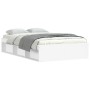 Estructura de cama blanca 120x200 cm de vidaXL, Camas y somieres - Ref: Foro24-3203852, Precio: 150,62 €, Descuento: %