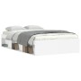 Estructura de cama blanca 120x200 cm de vidaXL, Camas y somieres - Ref: Foro24-3203852, Precio: 150,62 €, Descuento: %