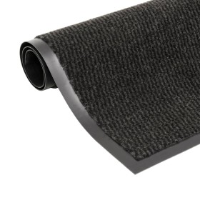 Rectangular knotted entrance mat 40x60 cm black by vidaXL, Doormats - Ref: Foro24-132703, Price: 13,15 €, Discount: %