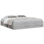 Estructura de cama Sonoma gris 200x200 cm de vidaXL, Camas y somieres - Ref: Foro24-3203892, Precio: 192,99 €, Descuento: %