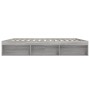 Estructura de cama Sonoma gris 200x200 cm de vidaXL, Camas y somieres - Ref: Foro24-3203892, Precio: 192,99 €, Descuento: %