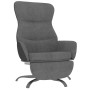 Sillón de relax con reposapiés de tela gris oscuro de vidaXL, Sillones - Ref: Foro24-3097466, Precio: 121,01 €, Descuento: %