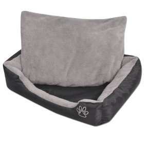 Cama para perro con cojín acolchado Talla M negra de vidaXL, Camas para perros - Ref: Foro24-170420, Precio: 25,42 €, Descuen...