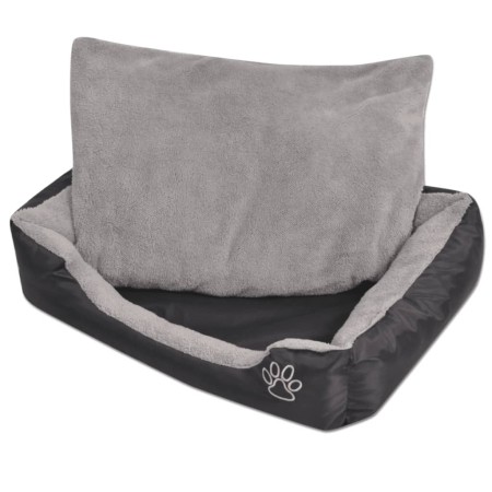 Cama para perro con cojín acolchado Talla M negra de vidaXL, Camas para perros - Ref: Foro24-170420, Precio: 26,84 €, Descuen...