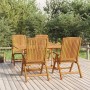 5-teiliges Garten-Essset aus massivem Teakholz von vidaXL, Gartensets - Ref: Foro24-3154917, Preis: 718,11 €, Rabatt: %