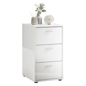 FMD Nightstand with 3 drawers glossy white by FMD, Nightstands - Ref: Foro24-429455, Price: 191,86 €, Discount: %