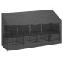 Fundas bancos jardín 2 uds 12 ojales polietileno 210x70x70/88cm de vidaXL, Fundas para muebles de jardín - Ref: Foro24-315539...