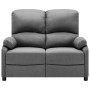 2 seater reclining sofa light gray fabric by vidaXL, Armchairs - Ref: Foro24-324089, Price: 233,99 €, Discount: %