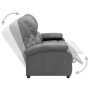 2 seater reclining sofa light gray fabric by vidaXL, Armchairs - Ref: Foro24-324089, Price: 233,99 €, Discount: %