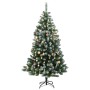 Árbol de Navidad artificial con bisagras 300 LED y bolas 240 cm de vidaXL, Arboles de navidad - Ref: Foro24-3210365, Precio: ...