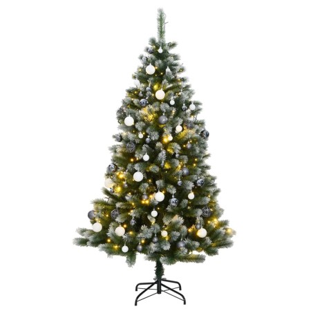 Künstlicher Weihnachtsbaum mit Scharnieren 300 LED und Kugeln 180 cm von vidaXL, Weihnachtsbäume - Ref: Foro24-3210423, Preis...