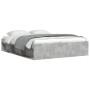 Estructura de cama gris hormigón 140x190 cm de vidaXL, Camas y somieres - Ref: Foro24-3203904, Precio: 183,16 €, Descuento: %