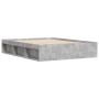 Estructura de cama gris hormigón 140x190 cm de vidaXL, Camas y somieres - Ref: Foro24-3203904, Precio: 183,16 €, Descuento: %