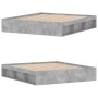 Estructura de cama gris hormigón 180x200 cm de vidaXL, Camas y somieres - Ref: Foro24-3203883, Precio: 204,15 €, Descuento: %