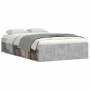 Concrete gray bed frame 120x190 cm by vidaXL, Beds and slatted bases - Ref: Foro24-3203897, Price: 180,34 €, Discount: %