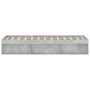 Concrete gray bed frame 120x190 cm by vidaXL, Beds and slatted bases - Ref: Foro24-3203897, Price: 180,34 €, Discount: %