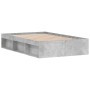 Estructura de cama gris hormigón 120x190 cm de vidaXL, Camas y somieres - Ref: Foro24-3203897, Precio: 180,34 €, Descuento: %