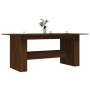 Mesa de comedor madera de ingeniería marrón roble 180x90x76 cm de vidaXL, Mesas de cocina y de comedor - Ref: Foro24-838194, ...